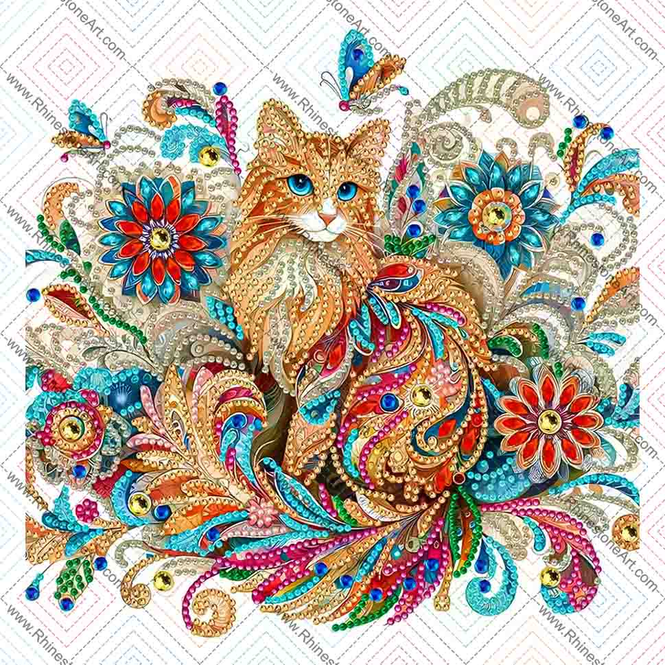 SPECIAL BEADS! FANCY KITTEN 30*30cm