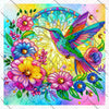 SPECIAL BEADS! DREAMY FLOWER BIRD 30*30cm
