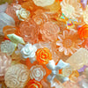 ORANGE DESIGNER BEADS | 25pcs/pack