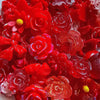 RED DESIGNER BEADS | 25pcs/pack