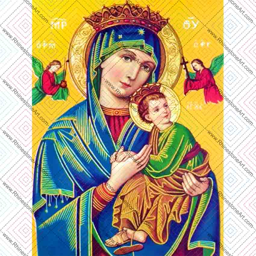 FULLY BEADED! MOTHER OF PERPETUAL HELP 30*40cm