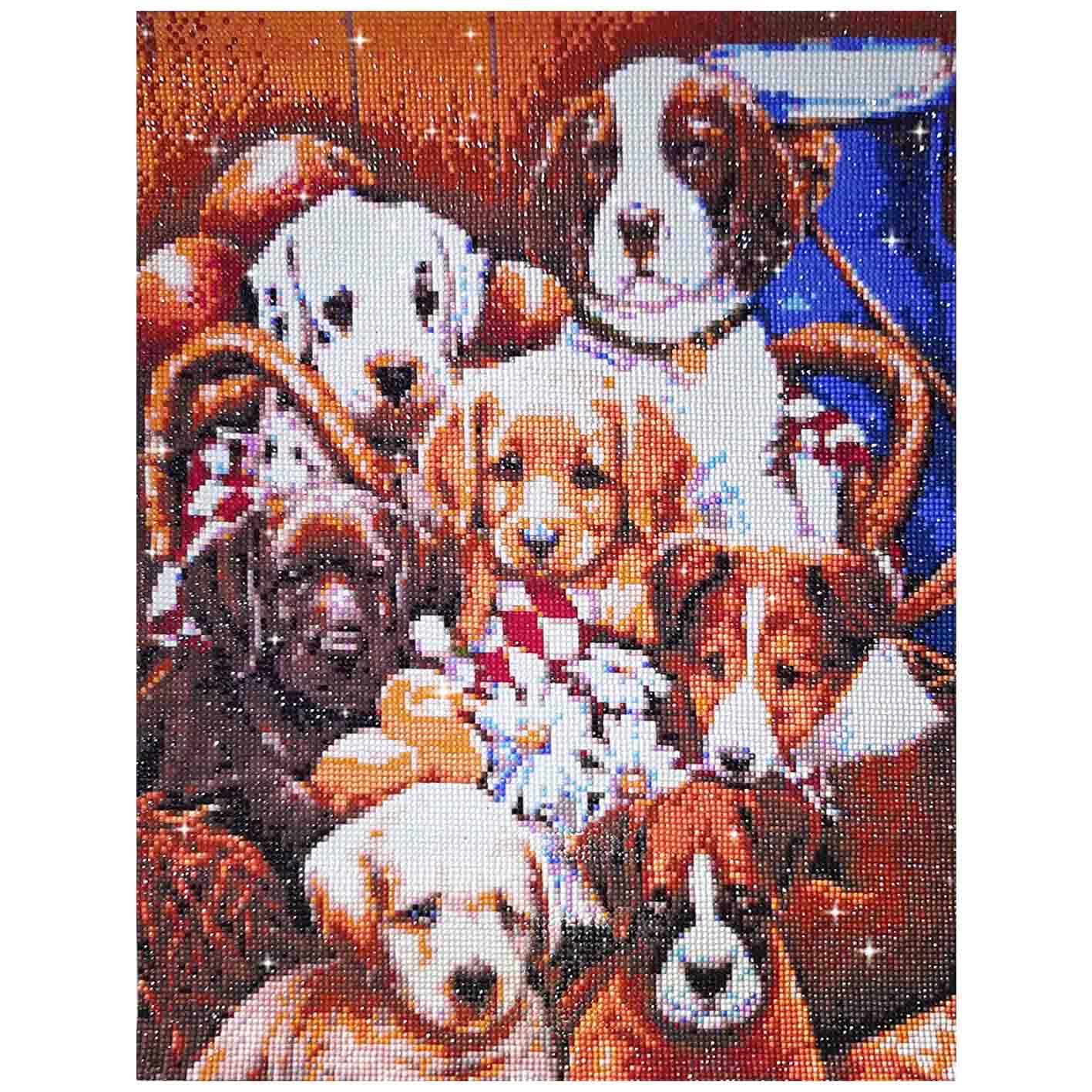 FINISHED DESIGN! PUPPY FAMILY 40*50cm