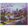 FINISHED DESIGN! Lady in Japanese Garden 48*58cm