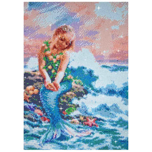 FINISHED DESIGN! LITTLE MERMAID IN THE SEA 55*40cm